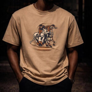 Men’s Beige Graphic T-Shirt