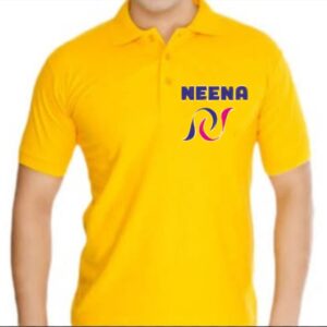 Men's Classic Yellow Polo Collar T-Shirt