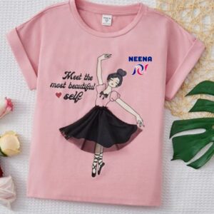 Pink Graphic Print Round Neck T-Shirt